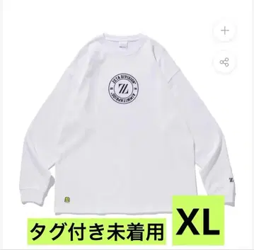 [택 포함] VARSITY EMBROIDERY LS TEE / WHITE