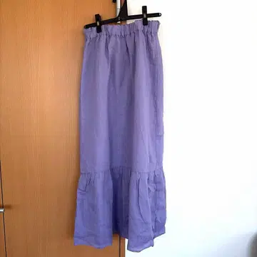 노리즈 맥시 길이 린넨 롱 스커트