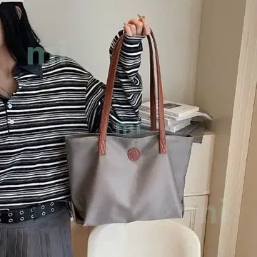 대용량 그레이 토트백