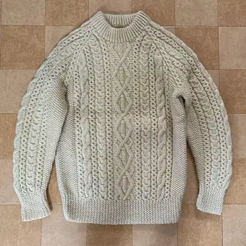 vintage 구제 의류 80's 90's 아란 니트 핸드 니트