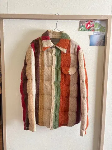 g3hree 멀티 컬러 니트 자켓