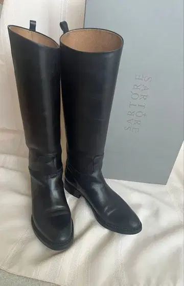 [ SARTORE ] 롱 부츠 블랙