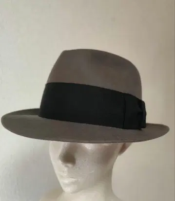 DORAGON HAT 중절모 남성용 그레이 브라운