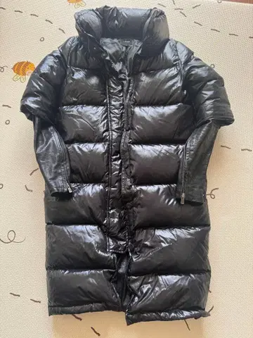 르 시엘 블루 블랙 다운 자켓 38