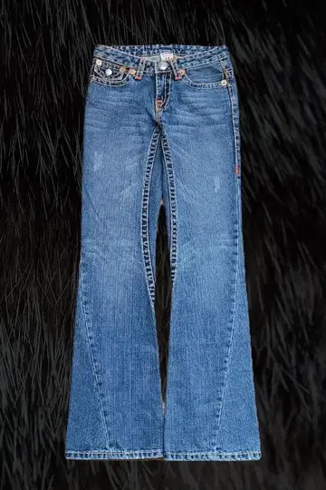 트루 릴리전 조이 슈퍼 T 부츠컷 플레어 데님