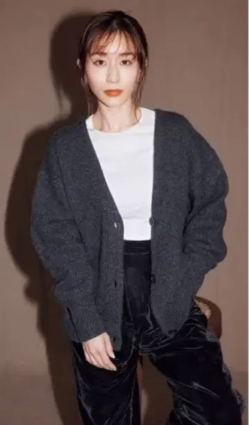 CLANE x 다나카 미나미 가디건 그레이