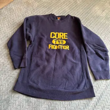 코어 파이터 CORE TYO FIGHTER 맨투맨 네이비 L