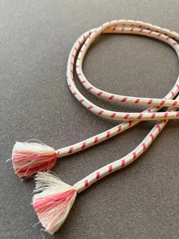 허리띠 양각조 핑크 화이트 베이스