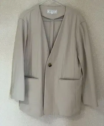 ROPE PICNIC 로페피크닉 노카라 자켓 면린넨 38