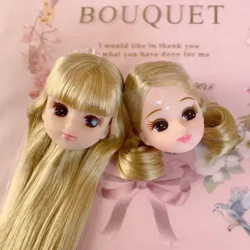 미사용 헤드만 파티시에 리카짱 금발 롱 헤어 리카짱 인형