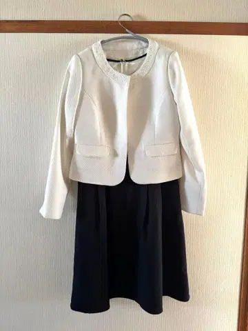 세레모니 수트 네이비 화이트 원피스 리본 졸업식 입학식 졸업