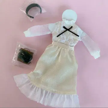 미사용 어른스러운 리카짱 시스루 블라우스 웨지솔 롱 스커트