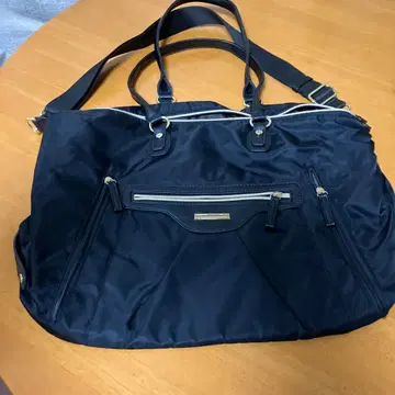 블랙 숄더 지퍼 달린 여행 가방