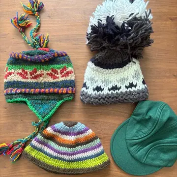 니트 모자 캡 세트