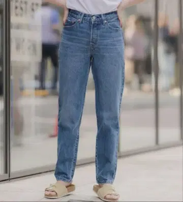 리바이스 81 스트레이트 데님 27인치 블루