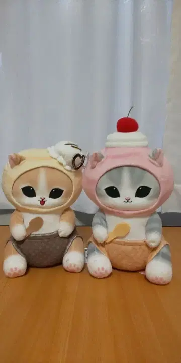 모프 샌드 아이스냥 BIG 봉제 인형 전 2종 세트 고양이