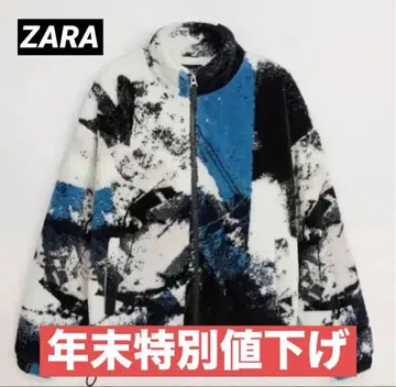 ZARA 올 패턴 플리스 자켓!