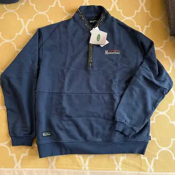 MANASTASH 네이비 맨투맨