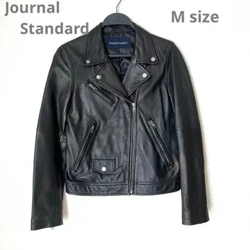 Journal Standard 천연 가죽 가죽 자켓 라이더 블랙 M