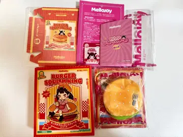 Mellojoy 스퀴즈 햄버거 치즈 비프 에그 버거 멜로조이