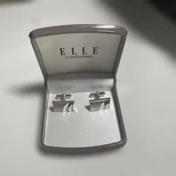 ELLE costumes 실버 커프 링크 메이크업 박스 포함