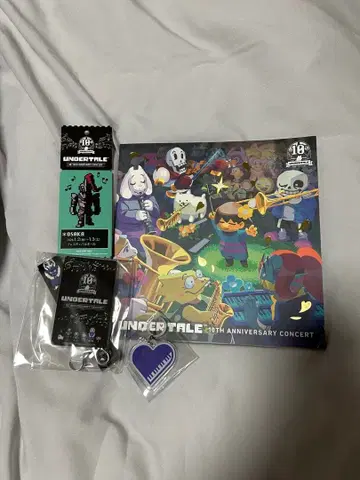 언더테일 10주년 콘서트 SS석 특전 + 콘서트 회장 한정 스트랩
