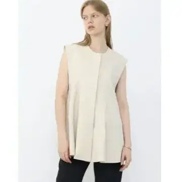 새상품 스콧 클럽 린넨 혼방 페플럼 베스트