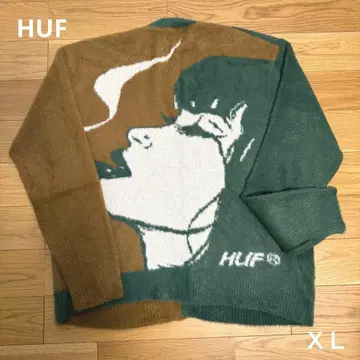 HUF 아트 프린트 가디건 XL