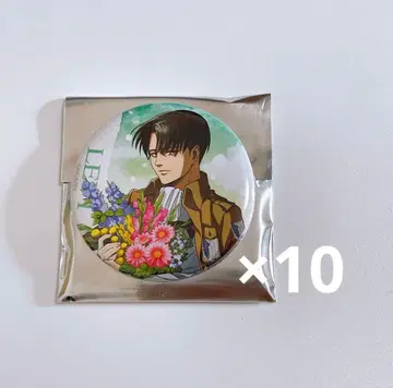 진격의 거인 리바이 캔뱃지 past and future 꽃다발