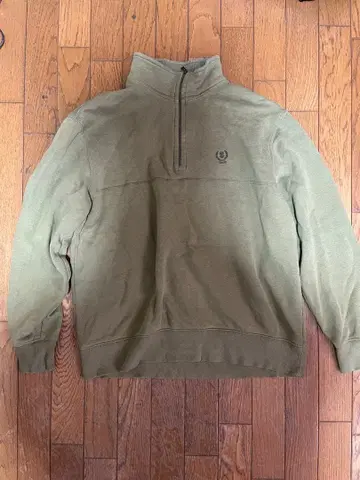 IZOD 하프 지퍼 맨투맨 올리브 그린