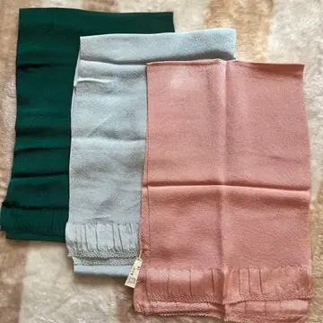 미사용 크레이프 원단 오비 장식 천 3개 세트 실크 100%