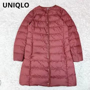 유니클로 울트라 라이트 다운 컴팩트 코트 와인 M