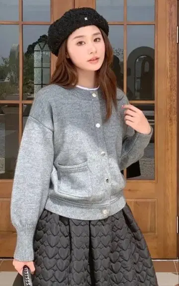 BIRTHDAY BASH 스냅 버튼 가디건