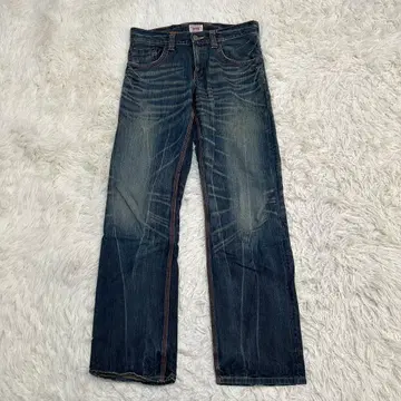 EDWIN 에드윈 424XVS 빈티지 가공 스트레이트 데님