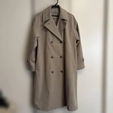 베이지 더블 브레스트 트렌치코트 L 사이즈 무인양품