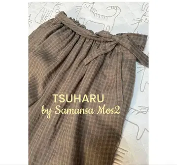 츠하루 사만사 모스모스 가우초 팬츠 스커트풍 팬츠