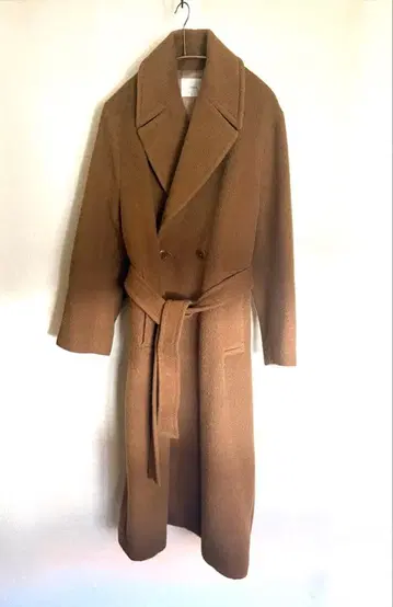 IENA 알파카 샤기 코트 브라운