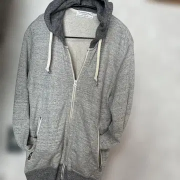 AUTHENTIC WEAR 그레이 집업 후드티