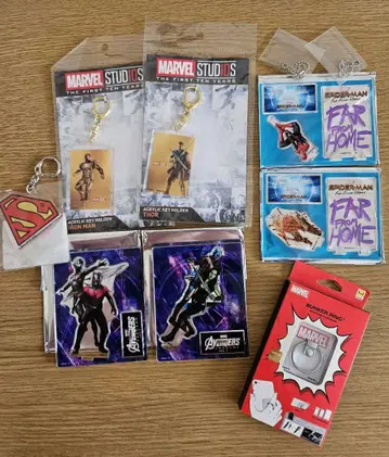 [MARVEL] 아크릴 스탠드 키링 스마트폰 링 묶음 판매 (8점)