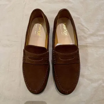 25aw 새상품 MARBOT 마르보 스웨이드 로퍼 41