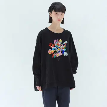 베드사이드 드라마 카오스 헤드 와이드 맨투맨 블랙 bedsidedrama