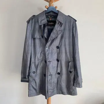 [ 스테디셀러 ] 체크 무늬 트렌치코트