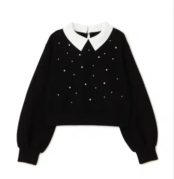 JILL JILLSTUART 카라 부착 2WAY 비쥬 맨투맨