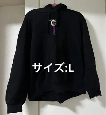 블랙 후드티 자수 디자인