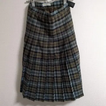 아쿠아 스큐텀 스커트 플리츠 사이즈 8 체크