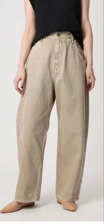 upper hights for conte 베이지 데님 팬츠 24 새상품급