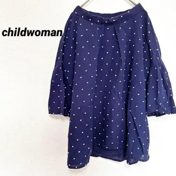 2466M 차일드우먼 긴팔/7부소매 상의 셔츠 도트 튜닉