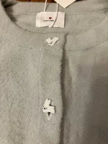 택 포함 새상품 merry jenny 토끼들의 가디건 미피 스카이블루