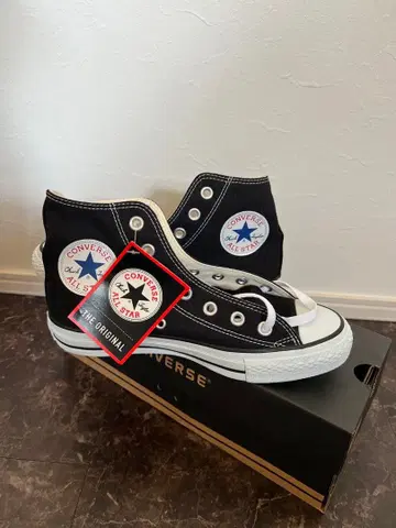 CONVERSE ALL STAR 블랙 하이컷 스니커즈