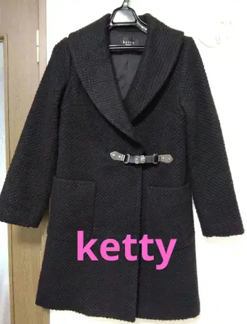 블랙 롱 코트 숄카라